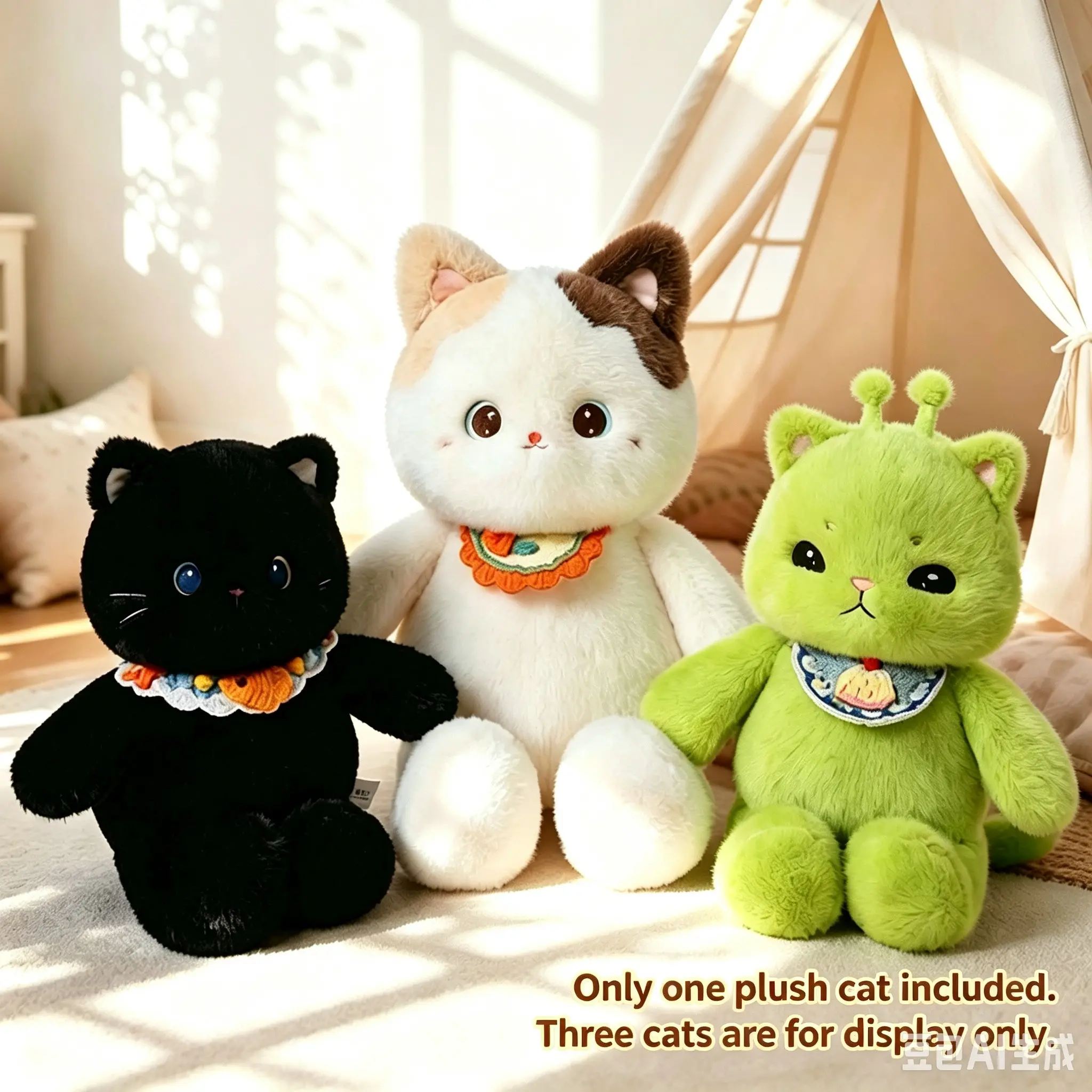 40cm Plush Cat Toy with Hat, Cute Animal Design, Soft and Fluffy, Cute Stuffies, Ideal Gift for Cat Lovers, Room Decor, Kids Birthday, Graduation, Wedding, Christmas