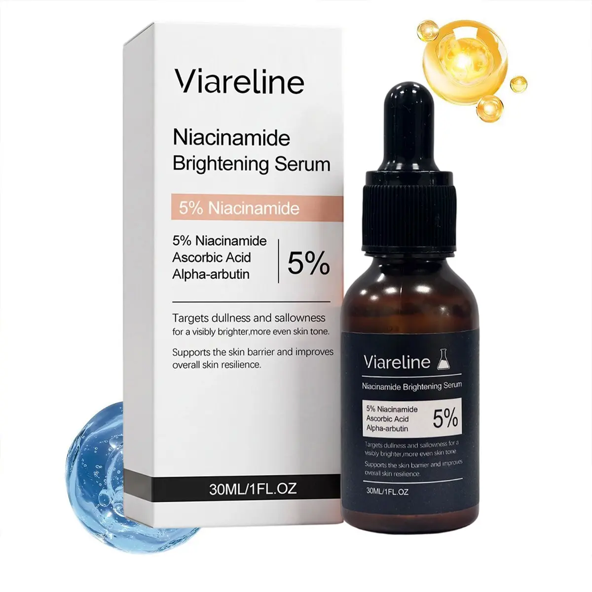 Niacinamide Skincare Essence, 30ML Daily Moisturizing Hydrating Advanced Face Serum, Barrier Booster Serum, Hydrates and Repairs Skin Barrier, Contains Glycerin and Niacinamide