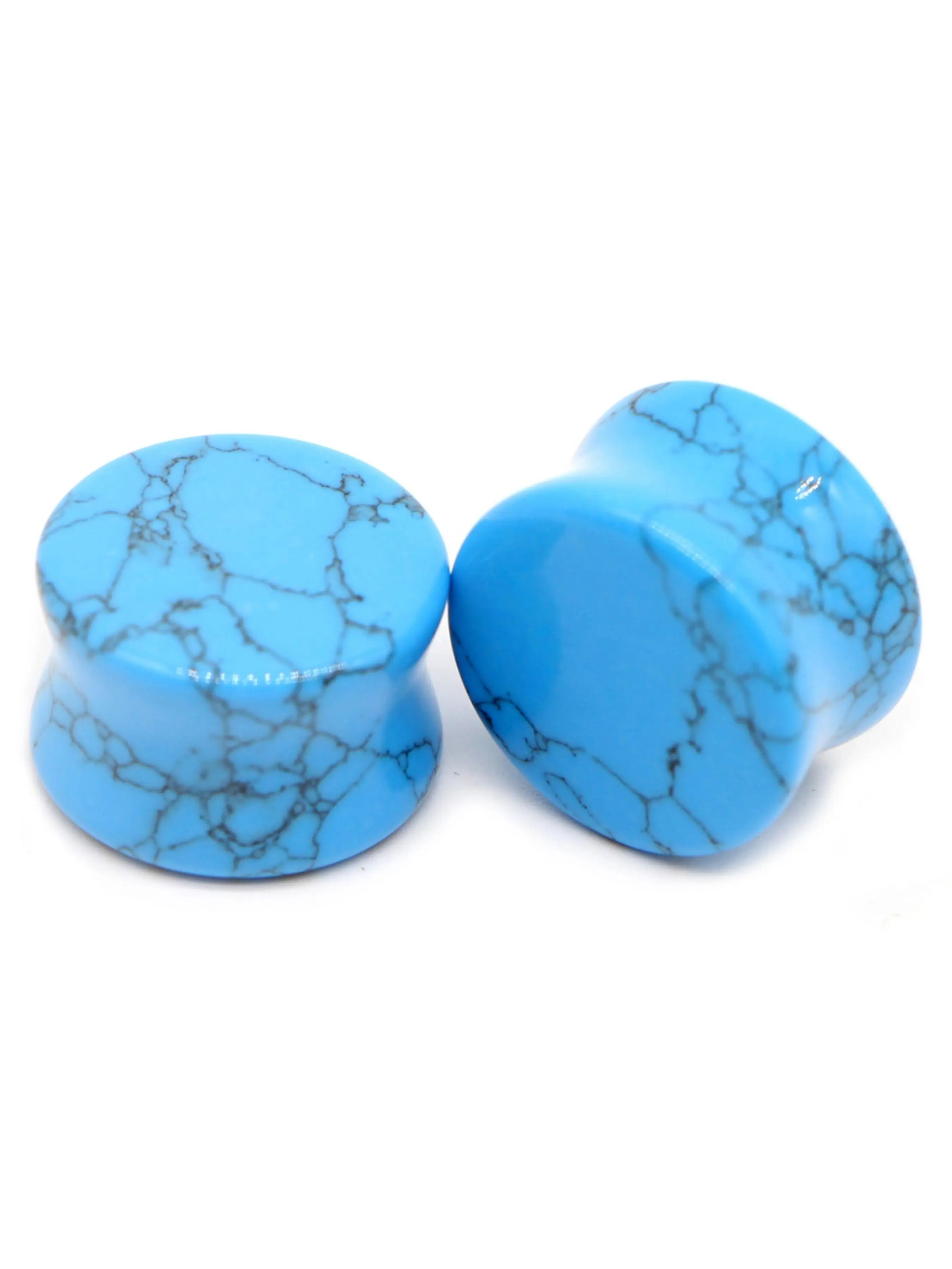 2Pcs Stone Ear Plugs Gauges Earrings Women Men Ear Plug Flesh Tunnel Piercing Expander Ear Stretcher Body Piercing Jewelry High Quality Earrings