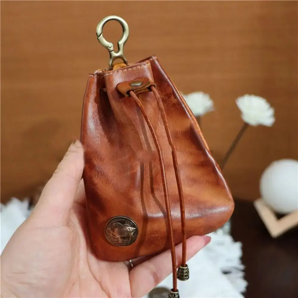 Men's Genuine Cow Hide Card Coin Pouch, Handmade Compact Organizer for Travel, Everyday Carry, Keys, and AirPods, Cow Hide Men's Wallets, Coin Pocket, Mens Wallet, Card Slot Wallet