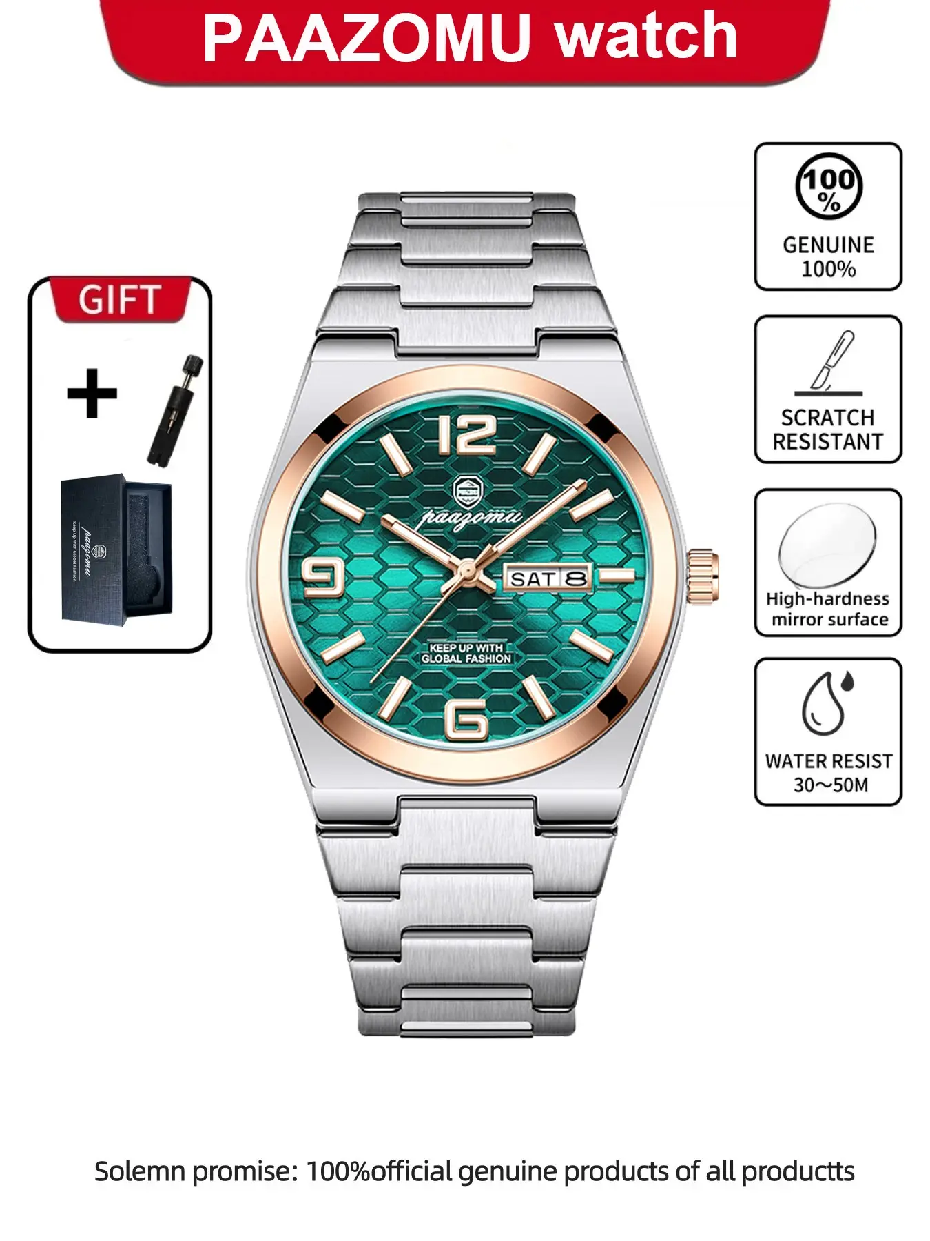 New Fashion Men's High-End Quartz Analog Watch, Arabic Number Dial, Stylish Simple Couple Watch, Trendy Timepiece for Everyday Wear