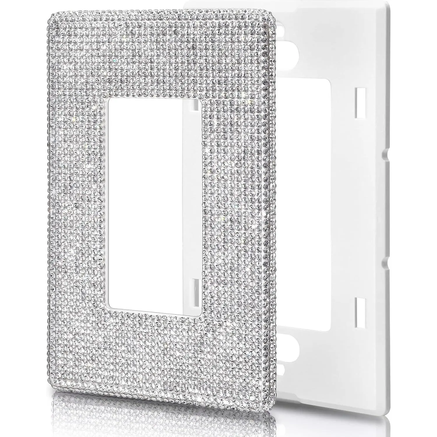 Screwless Decorator Wall Plates Shiny  Rhinestones Screwless Wall Plates  Plates And Outlet Covers Outlet Covers Light  Plate Rhinestones Screwless  Plate