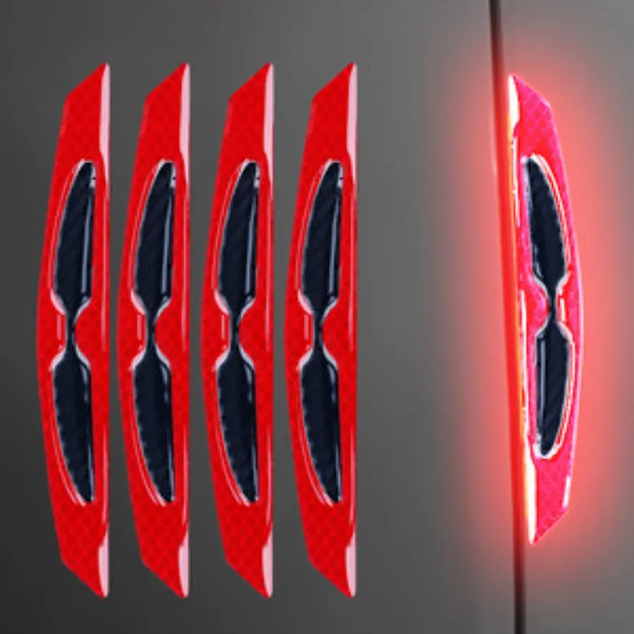 Purple Collective Carbon Fiber Reflective Car Strips - Universal Vehicle Accessories, Collision Guard, Heavy Duty Protection for Auto Doors, Bumpers, Visibility Aid Body Decorations