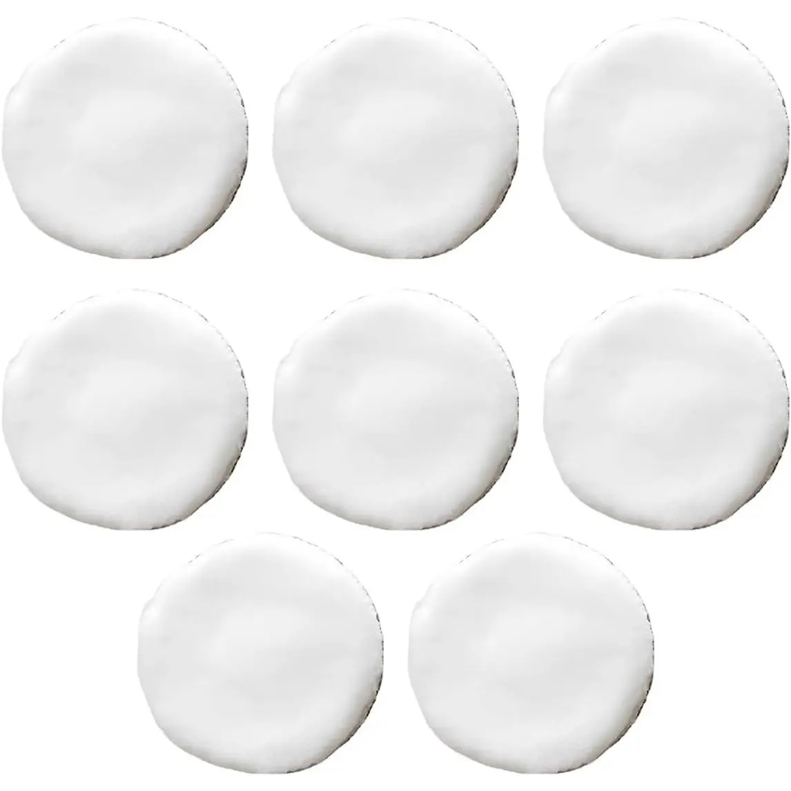 8 count 4 Inch Polishing Pad, Round  Orbital Detailing Polishing Pad with Hook & Loop Design, Soft Microfiber Buffing Wheel for  Sealing , Waxing (4 Inch)