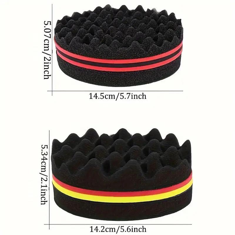 6-Piece Hair Styling Comb Set for Normal Hair, Includes Magic Curl Sponge Glove, Afro Brush and Twist Combs, Durable Plastic Bristles and ABS Handle