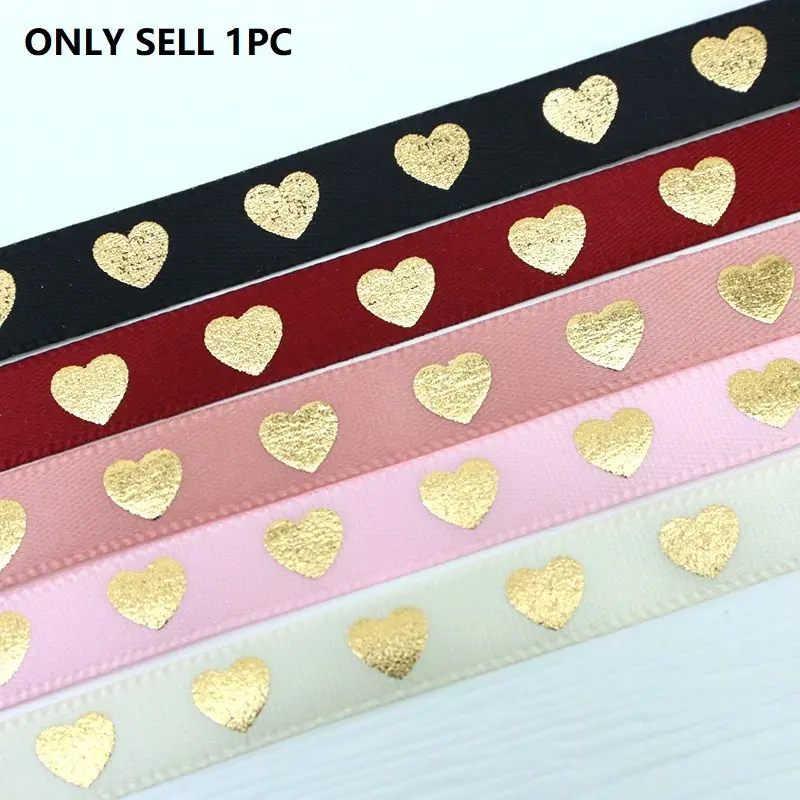 Heart Ribbon, 10m Roll, 10mm Width, Valentine's Day Wedding Decor, Gift Box Packaging, Romantic DIY Craft, Floral Tie Wrap, Decorative Ribbon