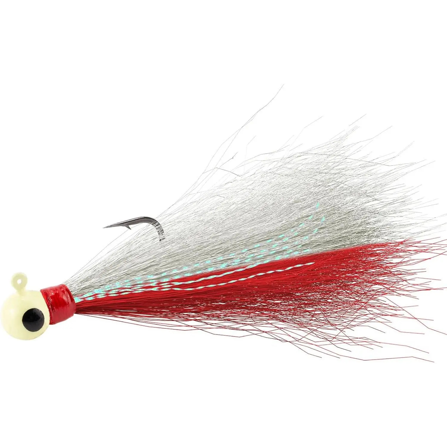 5 Pack Bucktail Jigs Freshwater Round Ball Walleye Jigs Marabou Buck Tail Lures Crappie Panfish Bluegill Bass Swimbait Fishing Hooks