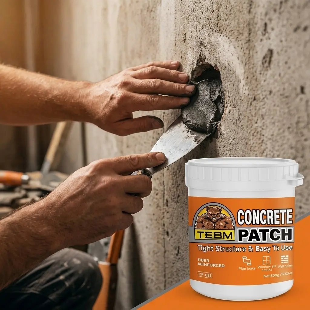 Concrete Crack Filler Paste Waterproof and Weatherproof Protection for Swimming Pool Decks Outdoor Steps and Sidewalks Maintenance Durable Repair Leak Proof Weather Resistant Sealant