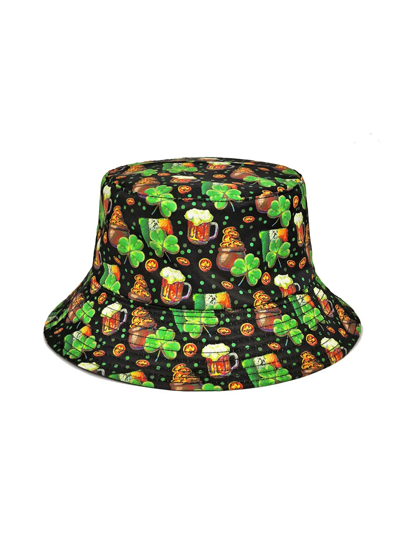 Neutral Style Cartoon Print Fisherman Hat, Casual Outdoor Hat, Tropical Bohemian Sun Hat, Ideal for Beach Vacations, Lightweight Breathable, Durable & Versatile