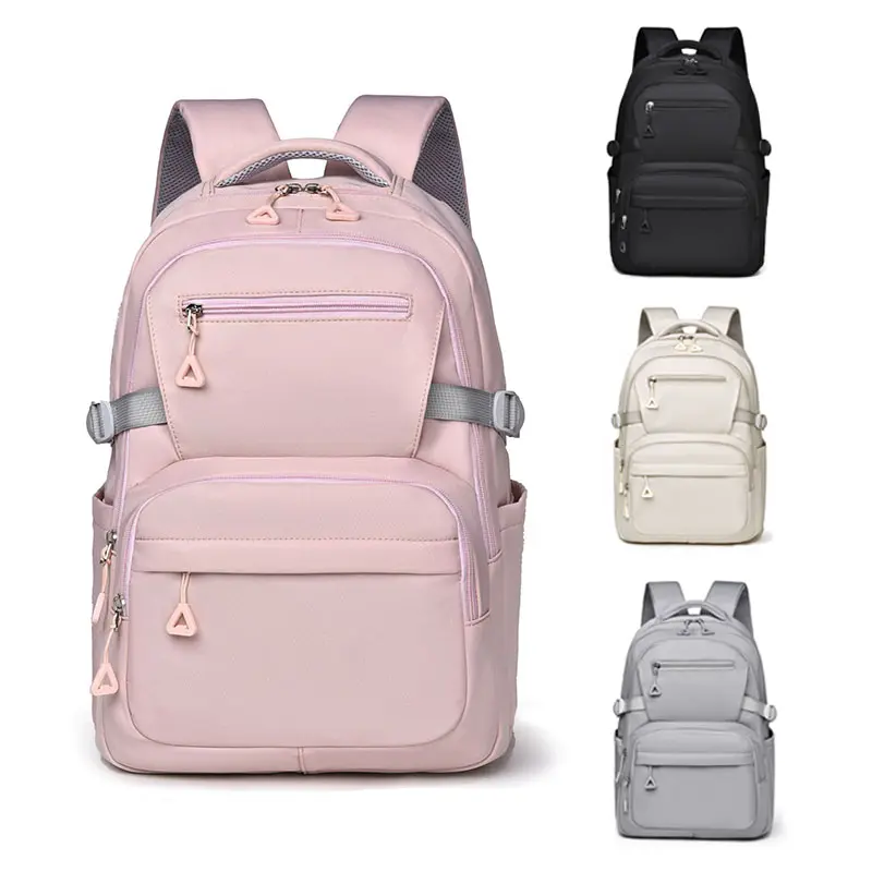 Modern Casual Laptop Backpack, Waterproof Oxford Fabric Daypack for School, Work & Travel, Large Capacity with 15.6-Inch Shockproof Padded Sleeve, Backpacks For School