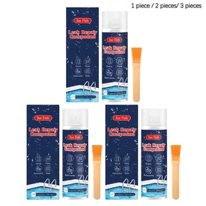 Transparent Leak-Proof Repair Glue (100ML+brush), Strong Adhesive, Waterproof, Home Use, Indoor Outdoor, Non-Sponge Rubber, Unvulcanized