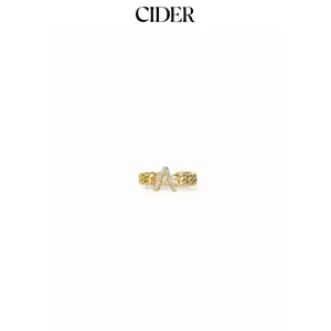 Cider LETTER OPEN RING