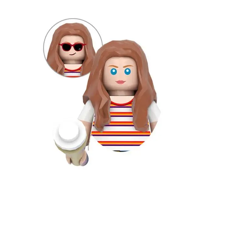 New Version Max Will Nancy Horror Minifigures - Small Particle Building Blocks Christmas Doll Toy Gift for Role Play