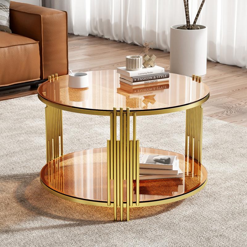 Modern Glass Coffee Table in 31.5