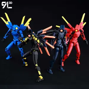 Lucky13 Ultrakill V1 Series Anime Action Figure, 3D Printed 14 cm/5.5 Inches 9L3D Fully Articulated Multi-Jointed Deformable Posing Model, Multi-Color DIY Toy Gift for Valentine's Day