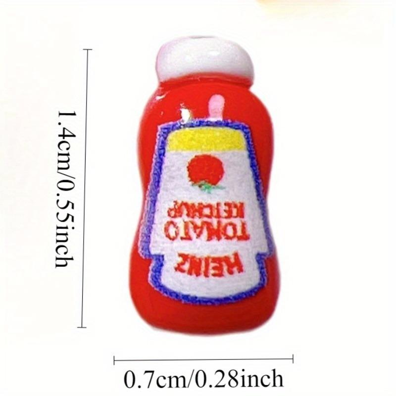 14Counts Miniature Sauce & Condiment Models - Adorable DIY Craft Decor, Play Kitchen Accessories for Phones/Frames/Fridges/Journals (Includes Ketchup/Mustard/Mayo/Soy/BBQ/Syrup/Salad Dressing) - Handmade Mini Food Replicas, Play Set