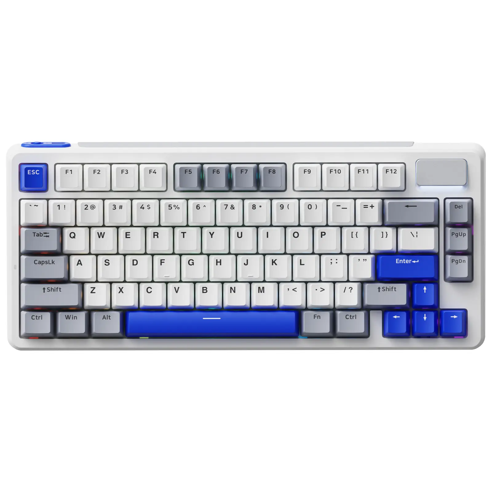 Rapoo V700DIY-75 Wireless Mechanical Gaming Keyboard - BT5.0 + 2.4GHz, Hot Swappable Custom, Speed Silver Linear Switch, 16.8M Per-Key RGB, Gasket Mount, Creamy Sound, Full NKRO Anti-Ghosting, Custom Keyboard Setup, Desktop Keyboards
