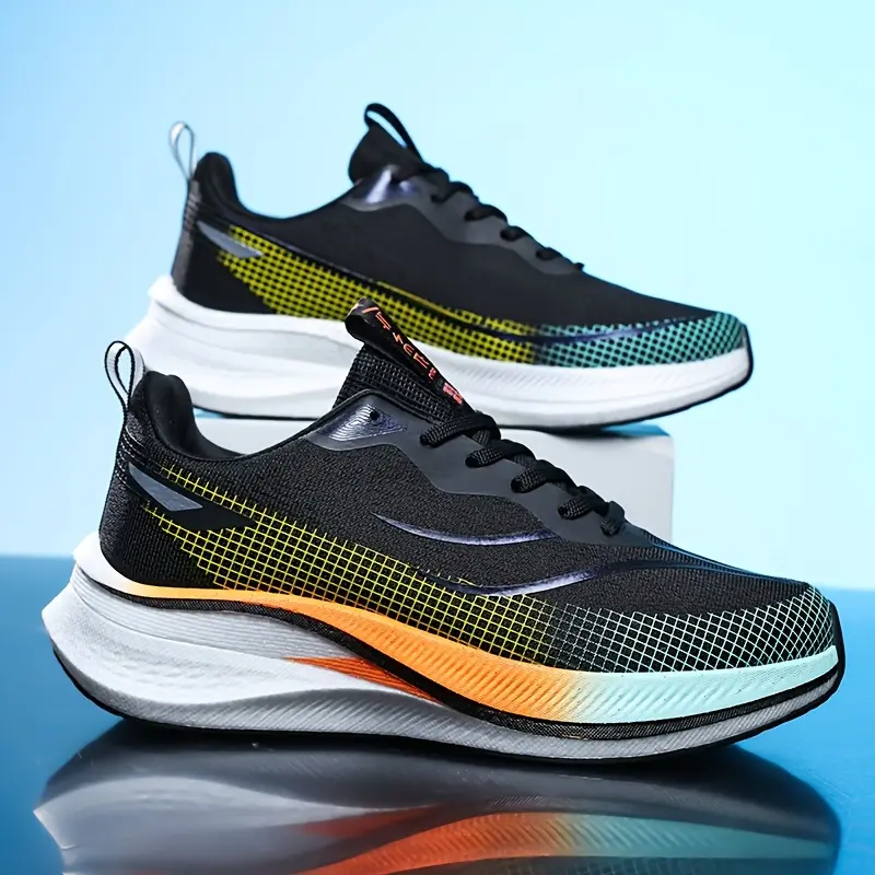GGOR Lightweight Jump Rope Sneakers with Shock Absorption & Rebound Sole - Quick-Dry Sports Shoes Suitable for Running, Gym, Outdoor, Casual Wear - Low-Top Lace-Up for Athletic Footwear ( Sole)