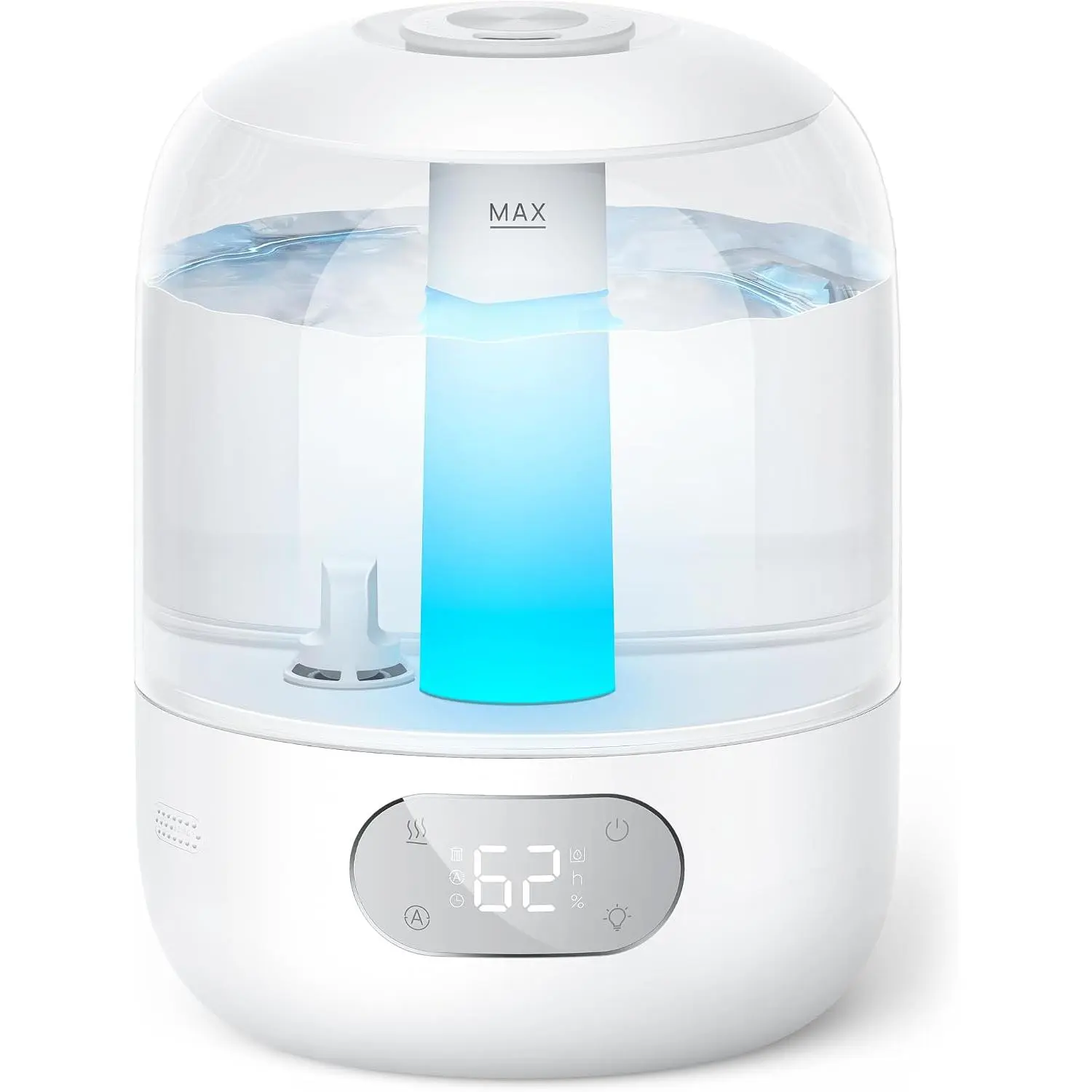 3L Humidifiers for Bedroom, 30H Runtime, 26 dB Quiet, New Edition |   Easy to Refill & Clean, Precise Humidity Control, Night light, Cool Mist Air Humidifier for Large Room, Baby Nursery