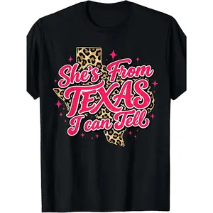 She's From Texas I Can Tell Retro Vintage Texas T-Shirt