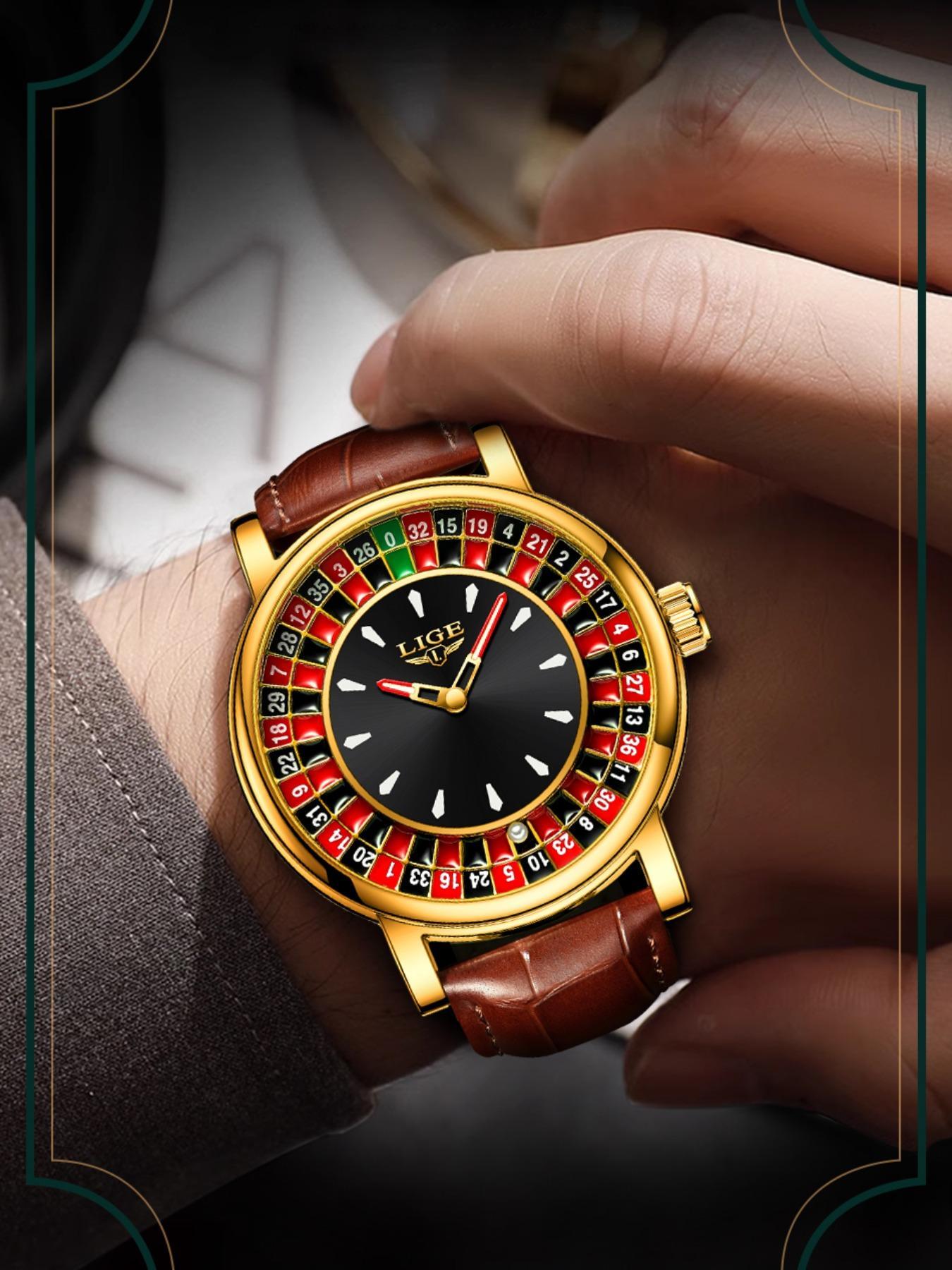 Men's Fashion Casual Round Dial Russian Roulette 12 Zodiac Theme Interactive Analog Quartz Watch, Waterproof Design for Parties and Daily Wear, Quartz Wristwatch, Quartz Analog Watches Men's Fashion Casual Round Dial Russian Roulette 12 Zodiac Theme Interactive Analog Quartz Watch, Waterproof Design for Parties and Daily Wear, Quartz Wristwatch, Quartz Analog Watches