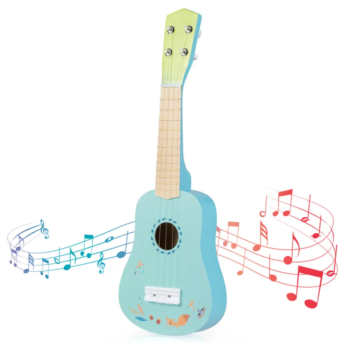 21-Inch Kids Ukulele - Lightweight Compact Design, Premium Basswood Body with Nylon Strings (Light Blue)