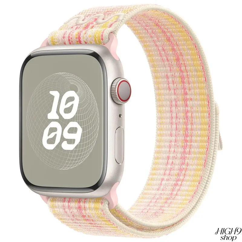 Nylon Loop Velcro Watch Strap Compatible with Apple Watch Series 4-11, Adjustable Breathable Replacement Band