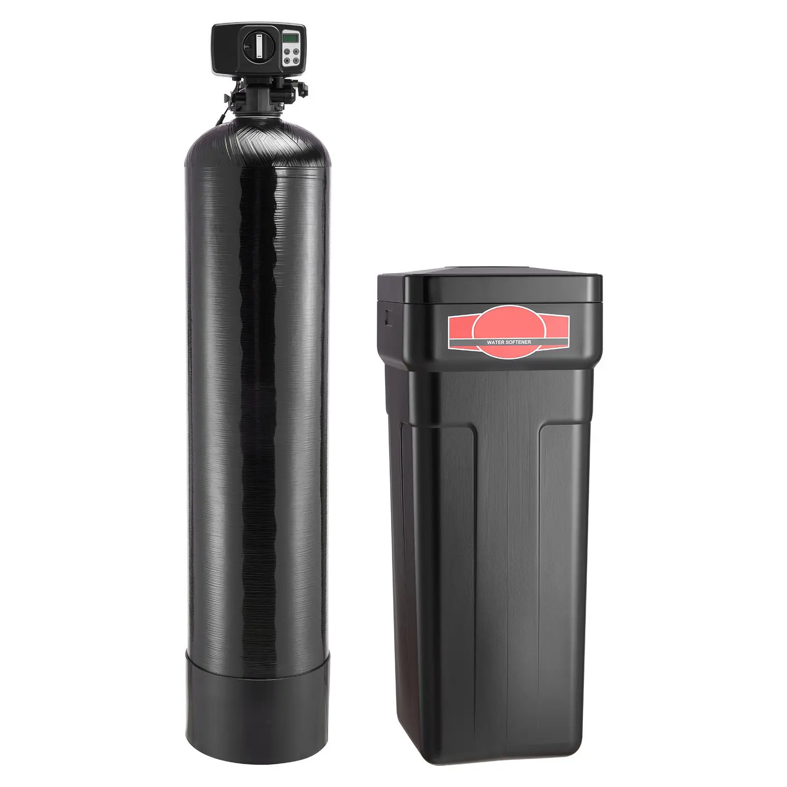 Whole House Water Softener with Automatic Digital Auto Control Head, Split Resin Tank, Powerful Softening, Efficient Regeneration, Scale Reduction