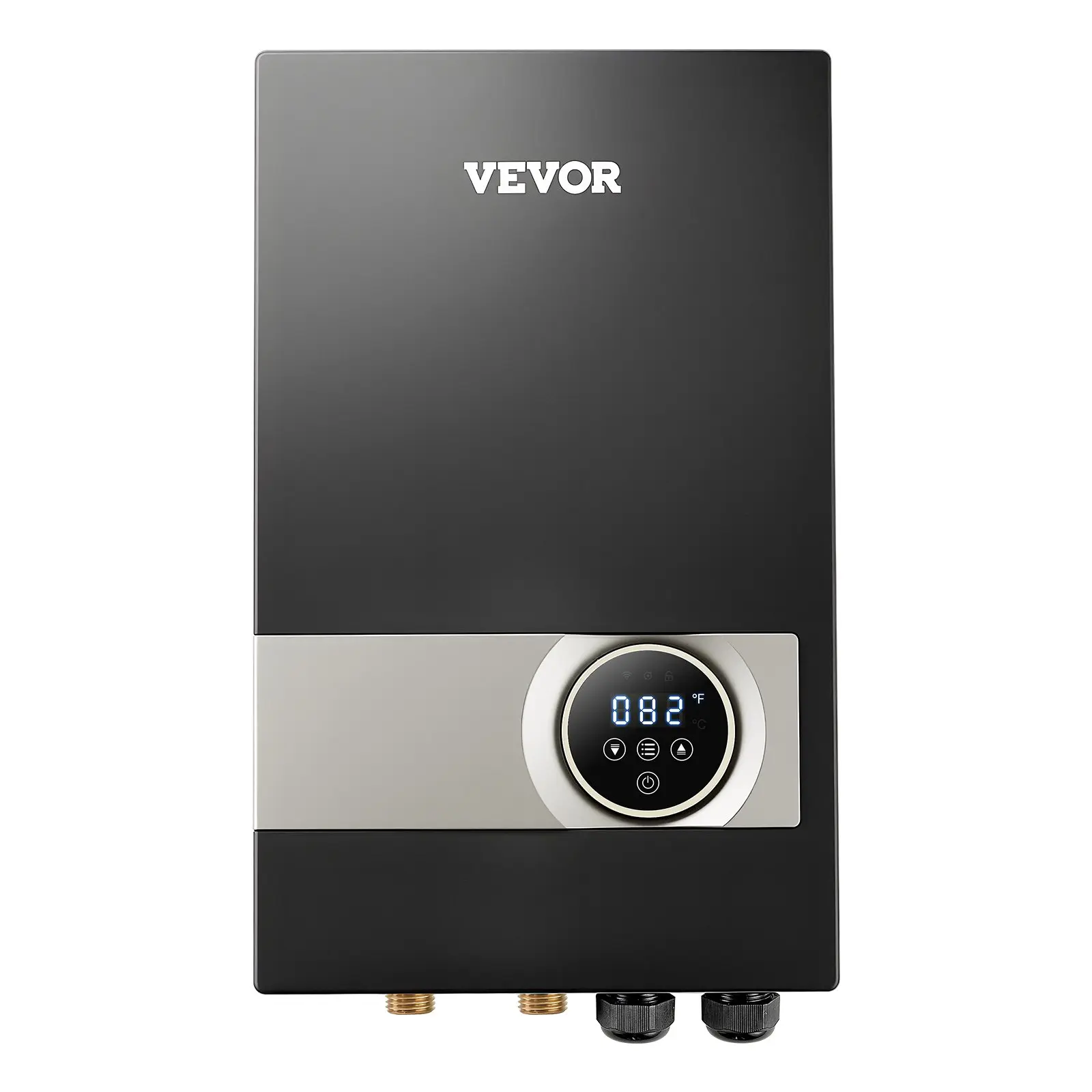 Tankless Electric Water Heater, 27kW Instant Hot Water Heater Under Sink, On Demand for Bathroom, Kitchen, Office with LCD Touch Screen, Child Security Lock, Space-Saving, 240V Black