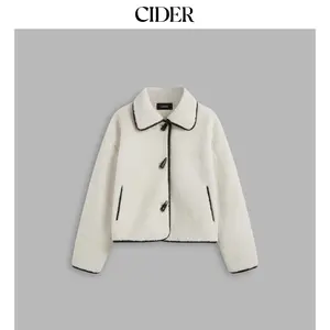Cider [size 2-10] Flannel Collared Duffle Jacket
