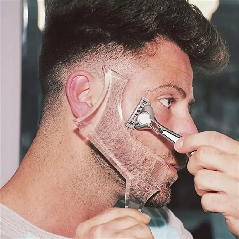 8-in-1 Multi functional Beard Shaping Template, Multi functional Beard Shaping Tool, Men's No Heat Styling Tool, Beard and Beard Styling Template