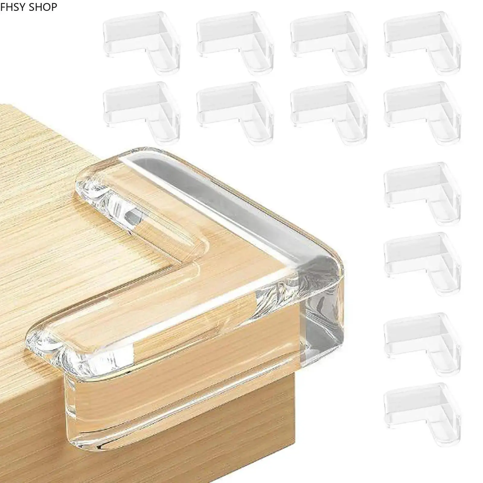 16 Pack Transparent Corner Protectors, Peel & Stick Furniture Edge Guards with Soft Cushion, Clear Table Bumpers for Sharp Corners, Must-Have Safety Accessory for Homes with Kids