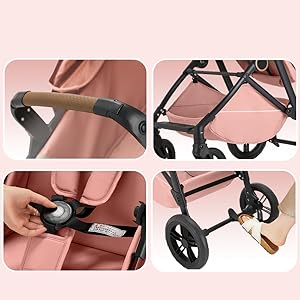 Leisure Hand Wagon Cart,Baby Stroller,Storage Basket,5-Point Harness,All In One Convertible Baby Stroller Without LatchBase -Toddler Stroller With Reversible Stroller Seat ;compact stroller carrinho de bebe affordable strollerc # Summervibes