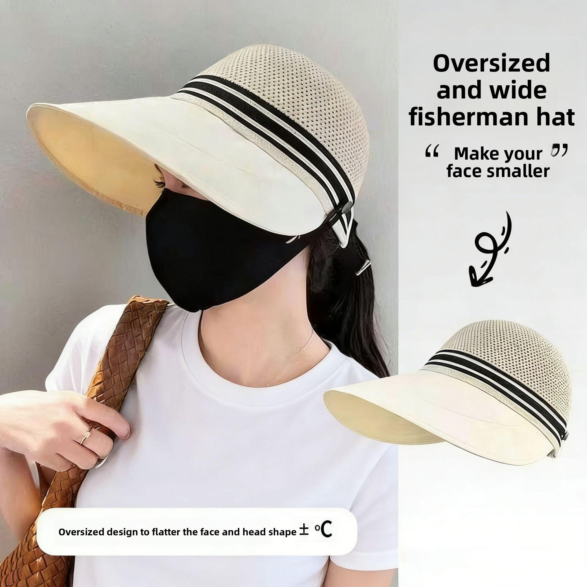 Outdoor sports cap, outdoor sun protection cap, women's fisherman hat, hollowed-out breathable UV protection, baseball cap, sunshade cap, sun hat