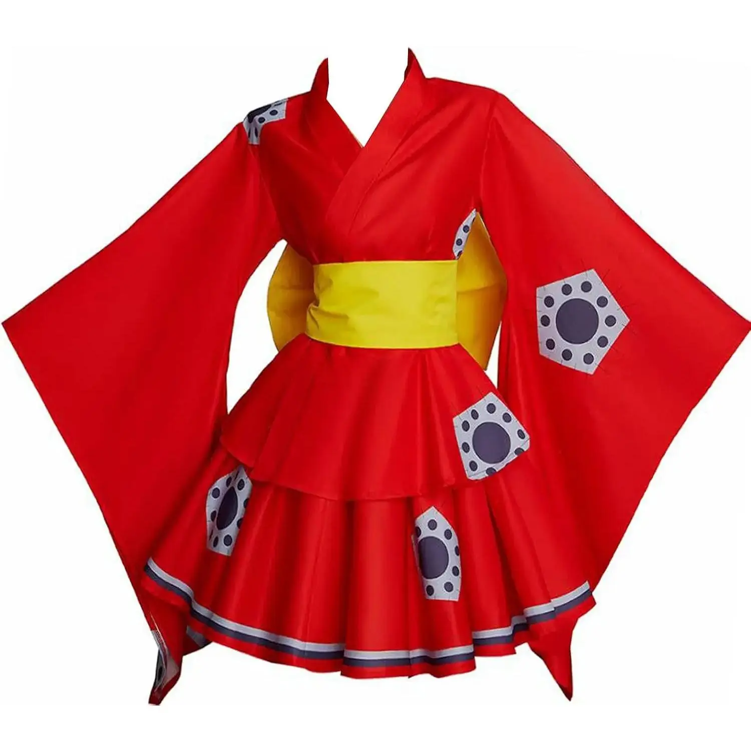 Anime Cosplay Country Kimono Cosplay Female Red Lolita Dress Yukata Kimono Bath Robe Uniform Halloween Outfit
