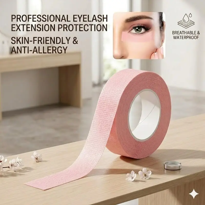 Yitape Breathable Eye Makeup Tape, Makeup Accessories, Professional Lash Extension Protection, Eyeshadow/eyeliner Guide, Hypoallergenic, Pain-Free Removal, Salon/home Use