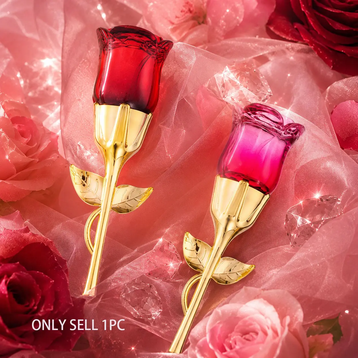 Rose Women's Perfume Set, Crimson Lover Rose Scent, Long-Lasting Fragrance, Valentine's Day Gift, Women's Exclusive Light Perfume