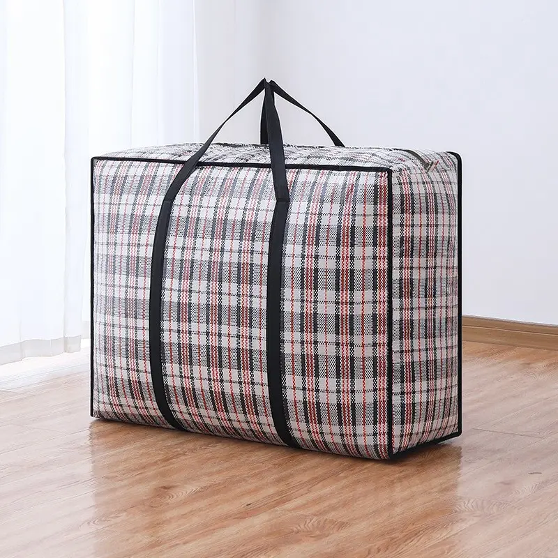 Large Capacity Waterproof Moving Bag, Woven Luggage Bag, Dustproof Carry Bag, Nylon Snake Skin Organizer, 1pc Storage Bag