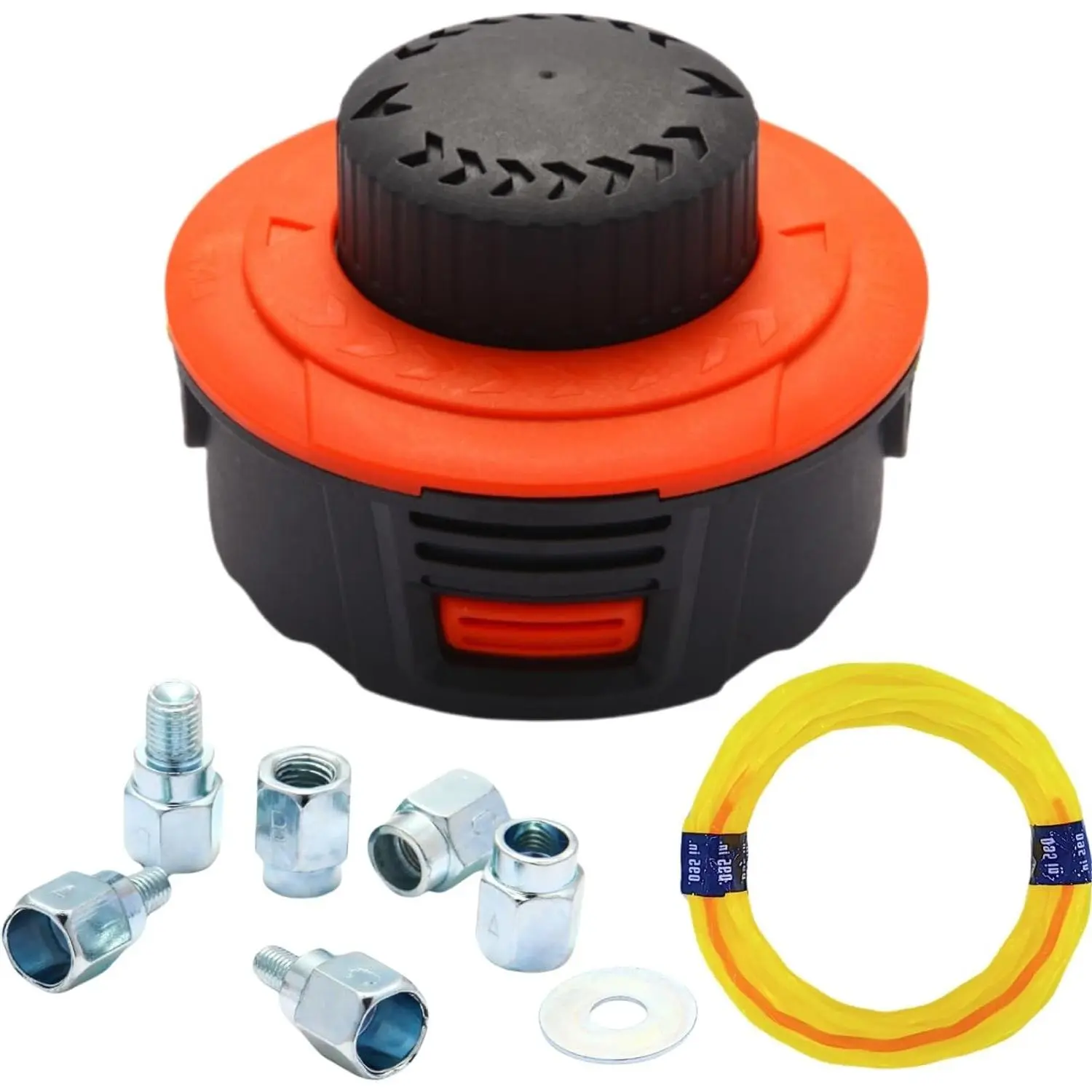 H02 Universal Trimmer Head Bump Feed String Trimmer Head Weed Eater Head Grass Trimmer Head Replacement with .095 Trimmer Line