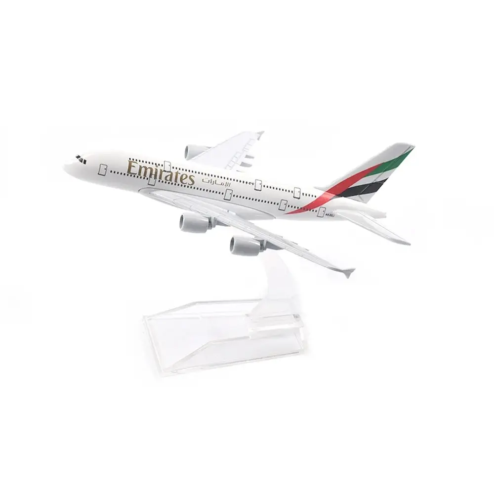 1:400 Scale Die‑cast Metal Aircraft Model, A380 Replica Airplane Collectible Figurine, Aviation Enthusiast Display Ornament, Gift for Hobby Collectors