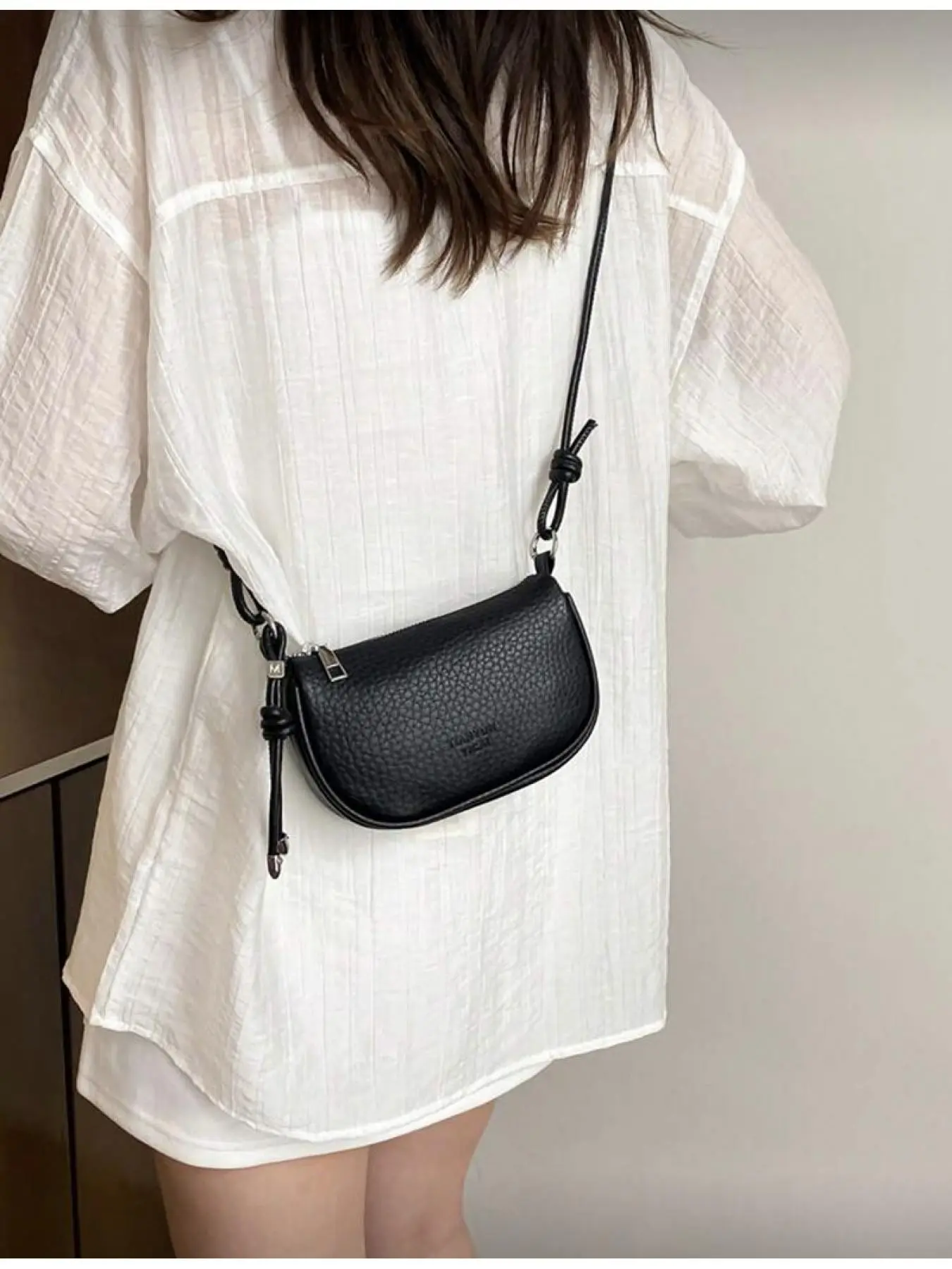 Litchi Grain Mini Handbag Women New Fashion Compact Daily Crossbody Bag Small Wallet