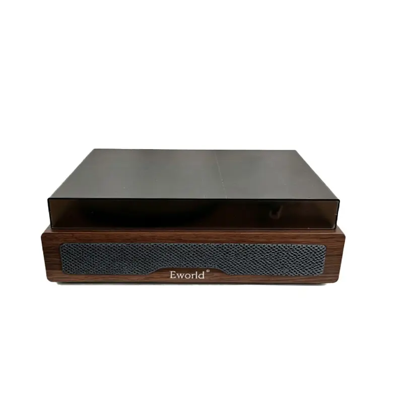 Wood Retro Compact Vinyl Record Player Turntable, 3 Speed, Built In Rechargeable Battery, Optical Storage Media, Phonograph Product Type