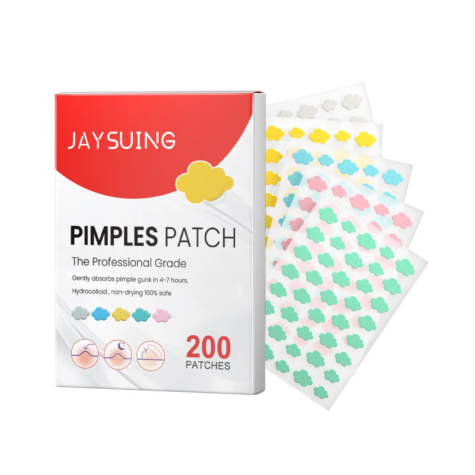 Acne Spot Concealer Patches, Fast Acne Removal, Hyaluronic Acid Technology, Calendula Essence, Tea Tree Oil, Salicylic Acid, Skincare Solution