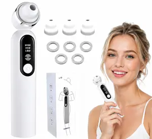 Mosnami Visual Blackhead Remover with Built-in HD Camera & App Connection, 3 Suction Levels & 5 Interchangeable Silicone Tips, Rechargeable & Portable Design, Effectively Cleans Face & Nose Pores, Perfect Skincare Gift for Women