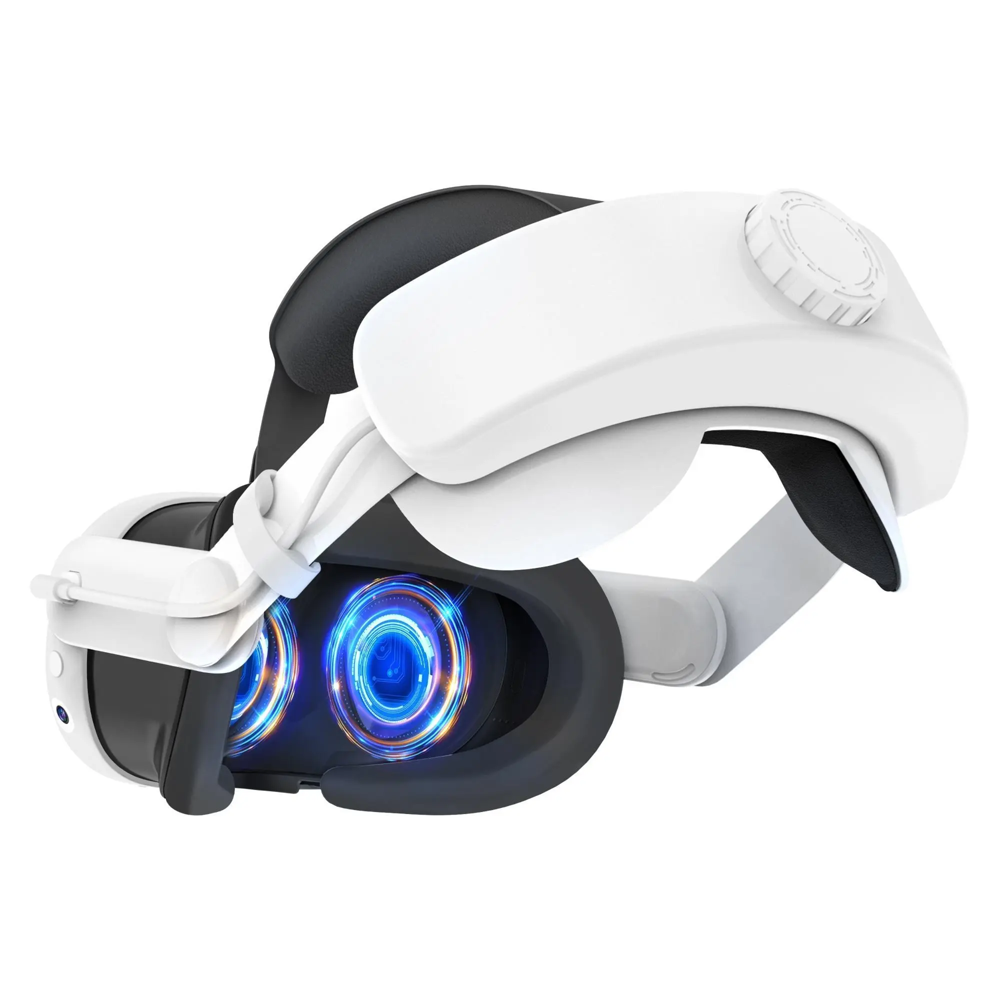 Quest 2/Quest 3 headband with 6000mAh battery, fast charging VR power supply, adjustable strap for increased comfort, perfect holiday gift, VR Accessories