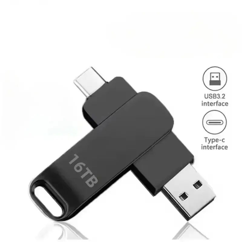 New 64TB USB Flash Drives High Speed Transfer Metal Pendrive Memory Card Pendrive Flash Disk Memoria Waterproof Stick Magnetic Touchscreen Selfie Monitor
