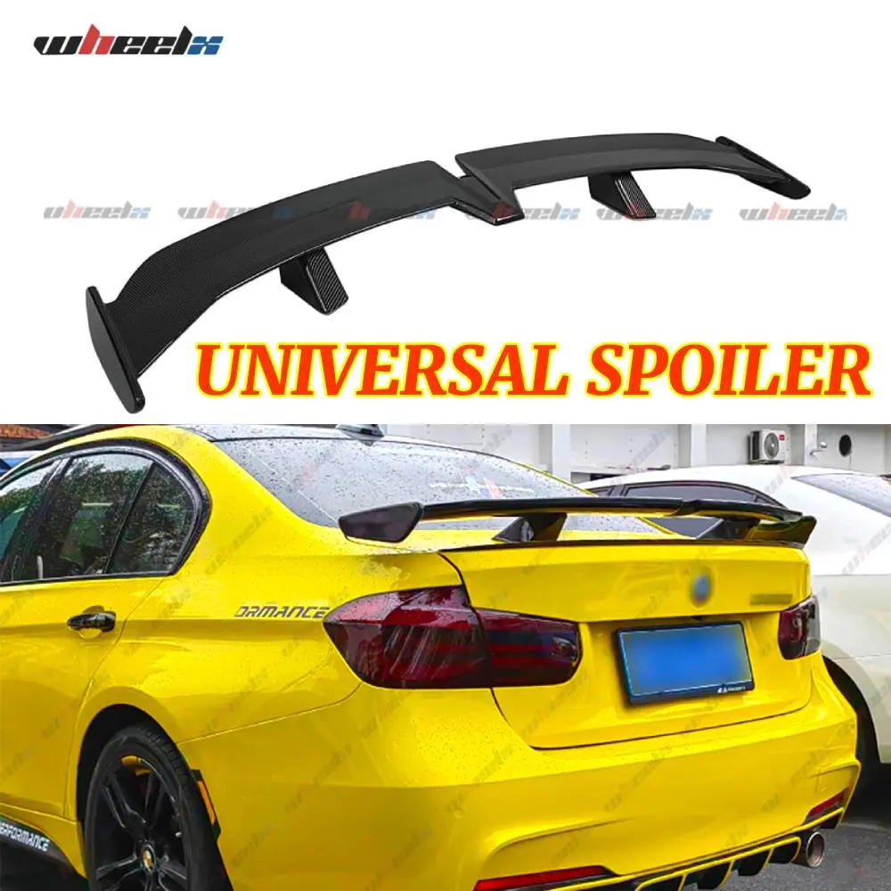 54'' Universal Rear Spoiler For Most 4-Door Car Models - PRO Style ABS Racing Spoiler Wing Rear Trunk Spoiler Wing Lid Tail - Fit for Honda Accord Civic Toyota Camry Corolla Subaru Infiniti Dodge BMW Mustang