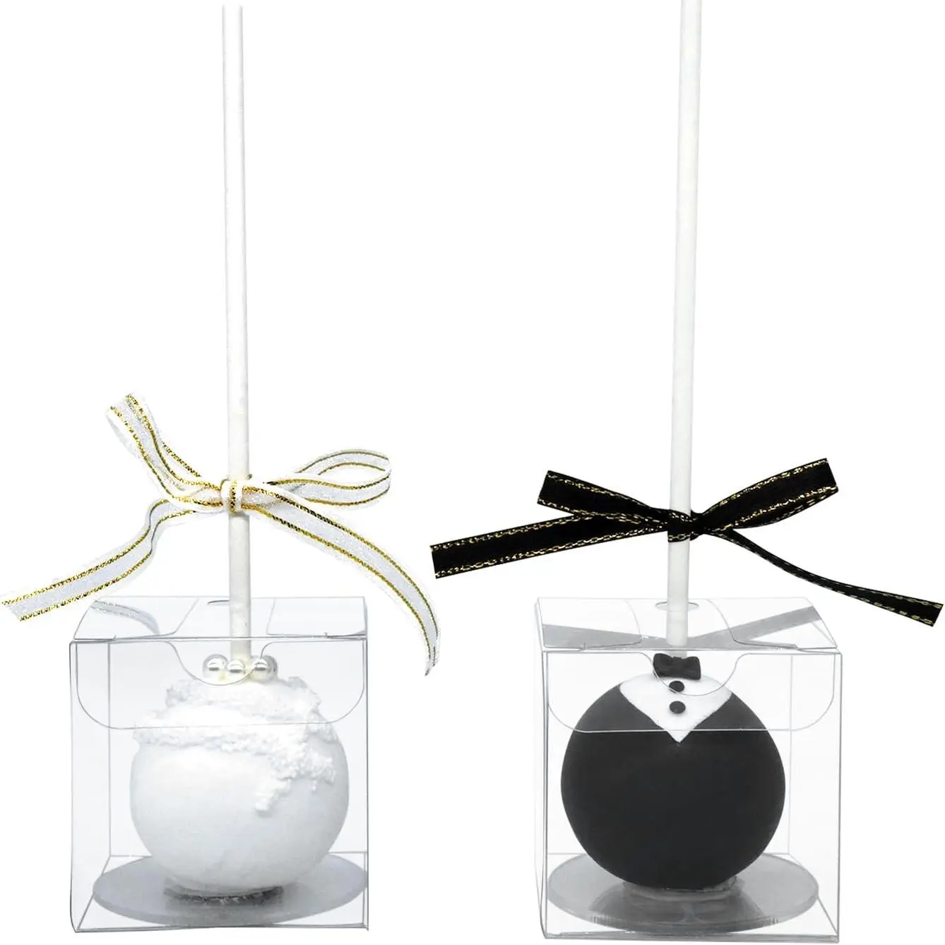 50 count Clear Favor Boxes 2x2x2 Inch Clear Cake Pop Boxes  Box