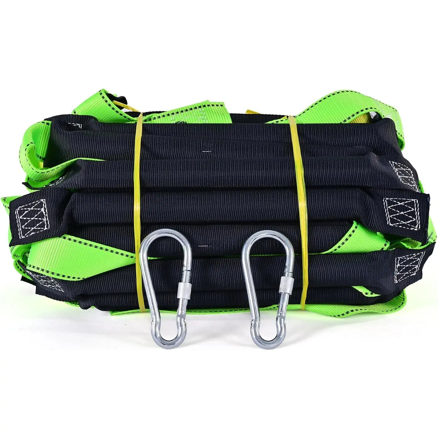 16.4FT Emergency Fire Escape Rope Ladder with 2 Hooks for 2-3 Story Homes Portable Multi-use Quick Deployment Ladder for Balcony Tree Window