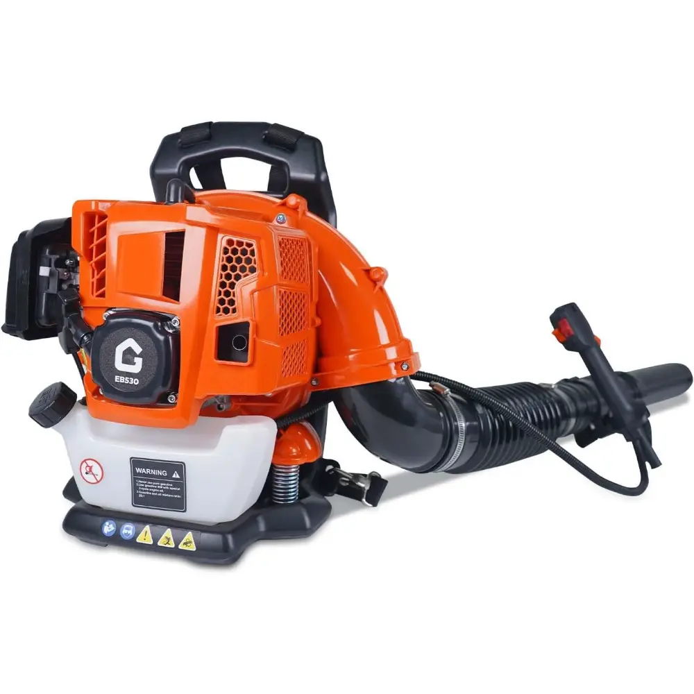 2.2 HP Backpack Gas Leaf Blower, 52CC 2 Stroke 780 CFM 270 MPH, Powerful Clearing Performance and Ergonomic, Variable Speed & Cruise Control Gas Powered Leaf Blower for Lawn Care and Snow Blowing